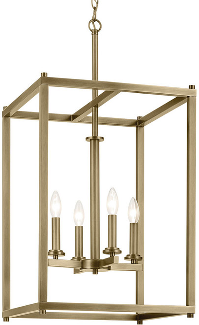 Kichler Lighting 43998NBR Crosby Natural Brass Entryway Light Fixture 