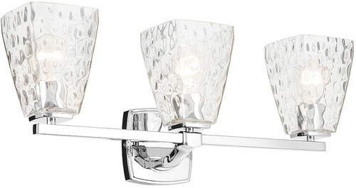 Kichler Lighting 55216CHWTR Marant Modern Chrome 3-Light Bathroom Lighting 