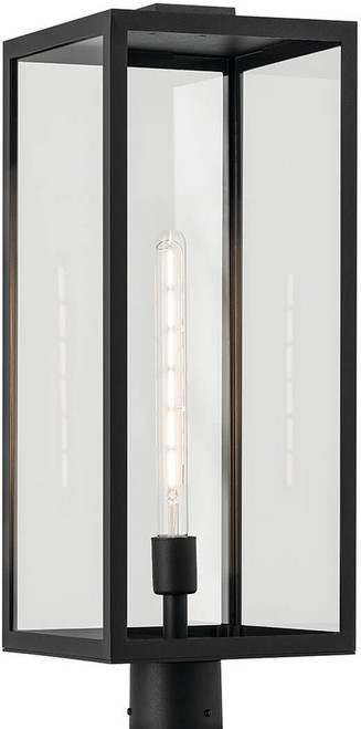 Kichler Lighting 59115BKT Branner Contemporary Textured Black Exterior Lighting Post Light 