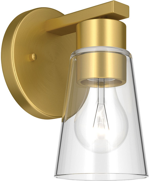 Kichler Lighting 52437BGCLR Stamos Contemporary Brushed Gold Wall Mounted Lamp 