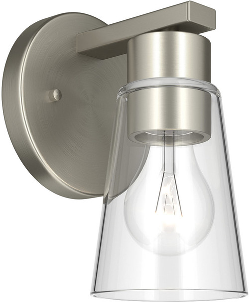 Kichler Lighting 52437NICLR Stamos Modern Brushed Nickel Wall Lighting Sconce 
