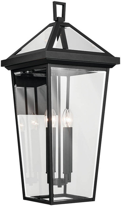 Kichler Lighting 59128BKT Regence Modern Textured Black 30" Exterior Lighting Sconce 