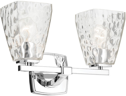 Kichler Lighting 55215CHWTR Marant Modern Chrome 2-Light Lighting For Bathroom 