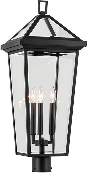 Kichler Lighting 59129BKT Regence Contemporary Textured Black Outdoor Pole Lighting Fixture 