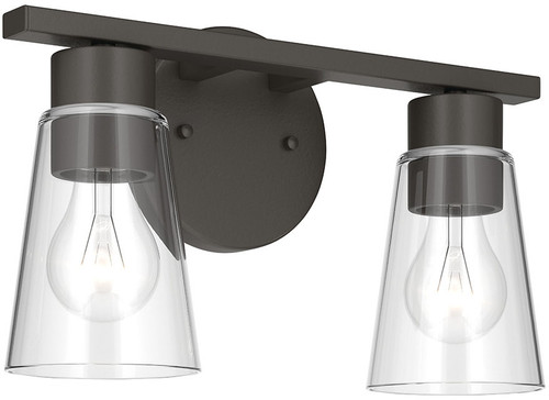 Kichler Lighting 55120OZCLR Stamos Contemporary Olde Bronze 2-Light Bath Sconce 