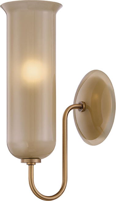 Mitzi by Hudson Valley H1165101-PBR Alessandra Modern Patina Brass Lighting Sconce 