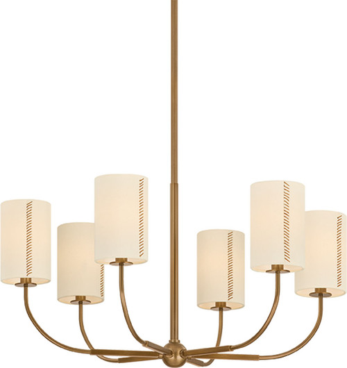 Troy Lighting F3030-PBR Teddy Modern Patina Brass Ceiling Chandelier 