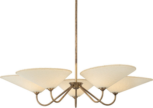 Troy Lighting F3246-PBR Sinclair Modern Patina Brass Chandelier Light 