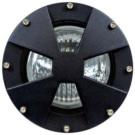 Dabmar LV307-L3-B Black LED Powder Coated Cast Aluminum Well Light 