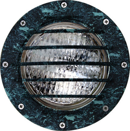 Dabmar LV305-L4-VG Verde Green LED Powder Coated Cast Aluminum Well Light 