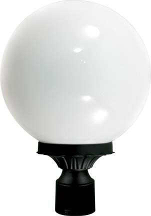 Dabmar GM240-L18-B Modern Black LED Cast Aluminium Outdoor Lamp Post Light 