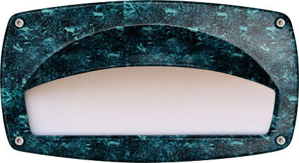 Dabmar DSL1014-L12-VG Verde Green LED Cast Aluminium Exterior Step Light 