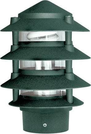 Dabmar D5100-L9-3B-G Green LED Outdoor Landscape Lighting Pagoda Light 