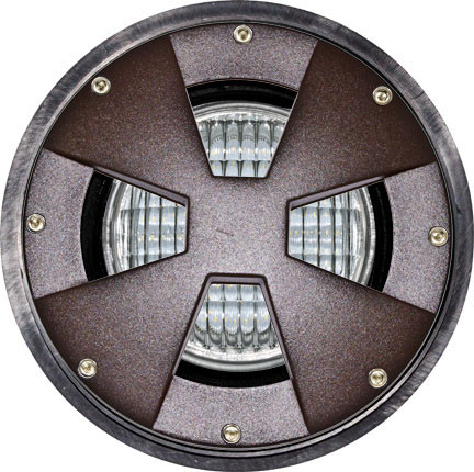Dabmar LV307-L7-BZ Bronze LED Powder Coated Cast Aluminum Well Light 