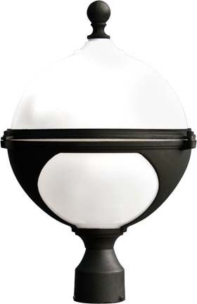 Dabmar GM972-L18-B Modern Black LED Cast Aluminium Exterior Post Light 