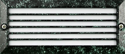 Dabmar LV601-L5-64K-VG Verde Green LED Cast Aluminium Exterior Step Lighting 