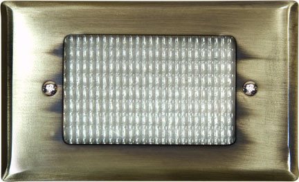 Dabmar LV618-L3-ABS Antique Brass LED Cast Aluminium/Brass Exterior Step Lighting 