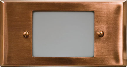 Dabmar LV612-L3-CP Copper LED Copper Outdoor Step Light 
