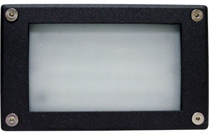 Dabmar LV650-L3-B Black LED Cast Aluminium Outdoor Step Lighting 