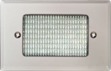 Dabmar LV618-L3-W White LED Cast Aluminium Exterior Step Lighting 