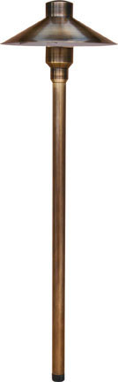 Dabmar LV75-WBS Weathered Brass Exterior Pathway Lighting 