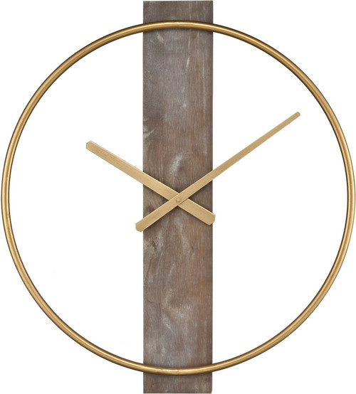 Atlas Lighting and Home ATL-CK11015-01 Tournai Gold / Graywash Wall Clock 