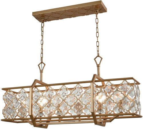 Atlas Lighting and Home ATL-CL11003-GD Armand Matte Gold Kitchen Island Light Fixture 