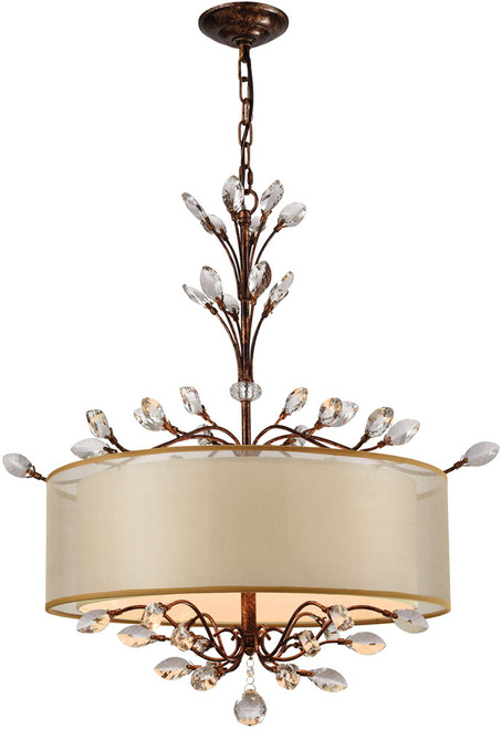 Atlas Lighting and Home ATL-CL11068-BZ Asbury Spanish Bronze Drum Pendant Lighting Fixture 
