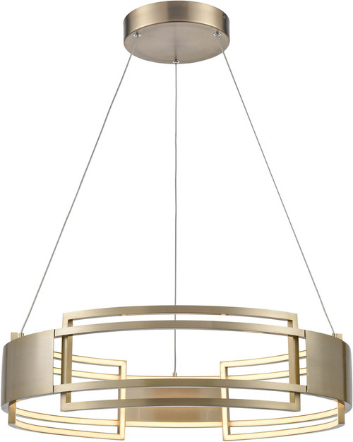 Atlas Lighting and Home ATL-CL11171-GD Fashionista Modern Champagne Gold LED Pendant Light 