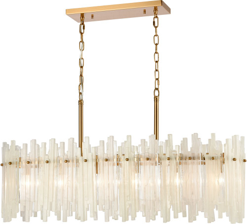 Atlas Lighting and Home ATL-CL11986-BS Brinicle Aged Brass Kitchen Island Lighting 