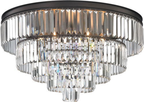 Atlas Lighting and Home ATL-CL11286-BZ Palacial Contemporary Oil Rubbed Bronze Flush Mount Lighting 