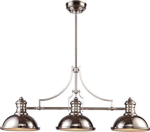 Atlas Lighting and Home ATL-CL11009-CH Chadwick Vintage Chrome Kitchen Island Light 