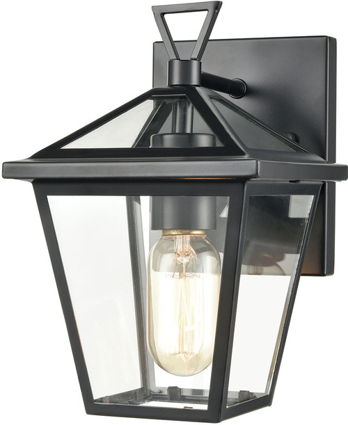 Atlas Lighting and Home ATL-OL11172-BK Main Street Black 10" Outdoor Wall Lamp 