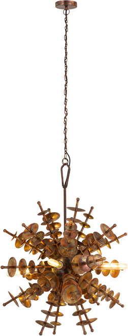 Atlas Lighting and Home ATL-CL11331-BS Sigma Modern Autumn Brass Pendant Lamp 