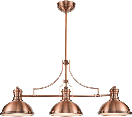 Atlas Lighting and Home ATL-CL11009-CO Chadwick Vintage Antique Copper Kitchen Island Lighting 