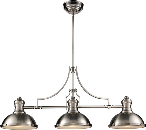 Atlas Lighting and Home ATL-CL11009-NK1 Chadwick Vintage Satin Nickel Kitchen Island Lighting 
