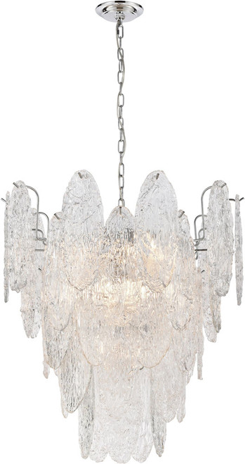 Atlas Lighting and Home ATL-CL11188-CH Frozen Cascade Modern Polished Chrome Drop Ceiling Light Fixture 