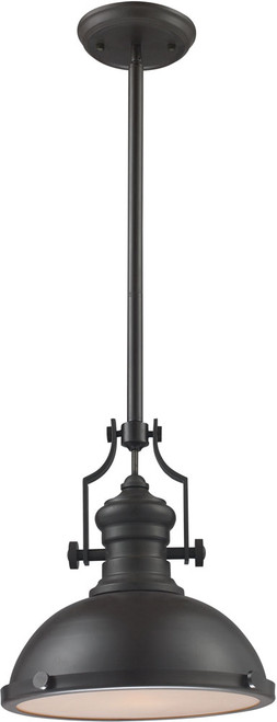 Atlas Lighting and Home ATL-CL11750-BK1 Chadwick Retro Matte Black 14" Ceiling Light Pendant 