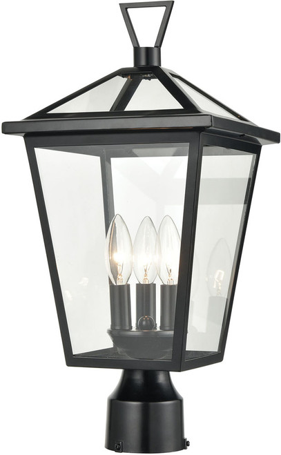 Atlas Lighting and Home ATL-OL11340-BK Main Street Black Outdoor Lamp Post Light 