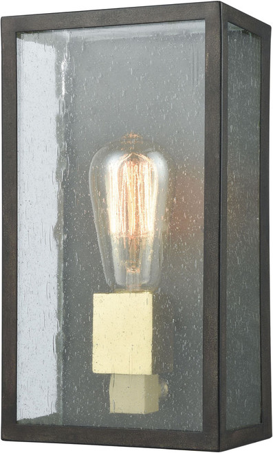 Atlas Lighting and Home ATL-OL11179-BZ McKenzie Traditional Blackened Bronze / Brushed Brass Outdoor Wall Lighting 