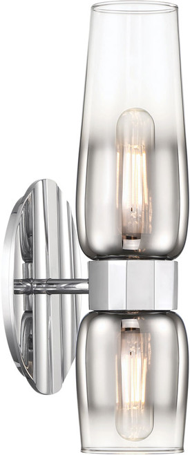 Atlas Lighting and Home ATL-WL11076-CH Flame Contemporary Chrome Sconce Lighting 