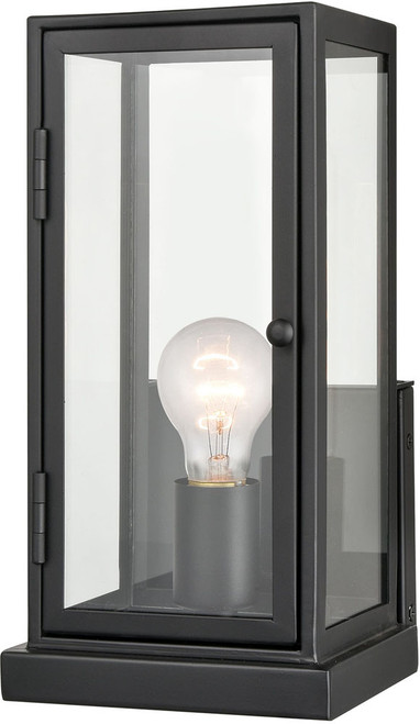 Atlas Lighting and Home ATL-OL11139-BK Foundation Traditional Matte Black 12" Outdoor Lighting Sconce 