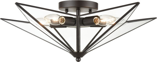 Atlas Lighting and Home ATL-CL11481-BZ1 Moravian Star Contemporary Oil Rubbed Bronze Ceiling Lighting 