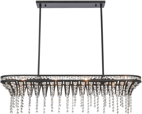 Atlas Lighting and Home ATL-CL11015-BK Fantania Matte Black Island Lighting 
