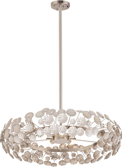 Atlas Lighting and Home ATL-CL11110-NK Camora Modern Nickel 37" Drop Lighting Fixture 