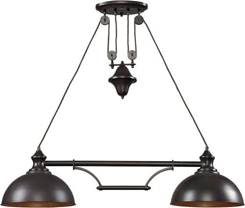 Atlas Lighting and Home ATL-CL11016-BZ Farmhouse Retro Oil Rubbed Bronze 44" Island Light Fixture 