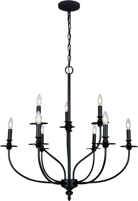 Atlas Lighting and Home ATL-CL11200-BZ Hartford Oil Rubbed Bronze Chandelier Light 