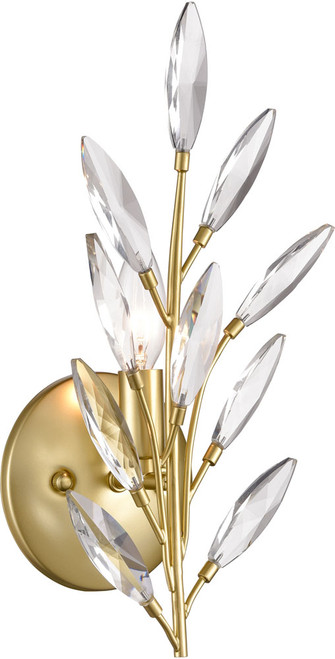 Atlas Lighting and Home ATL-WL11607-GD Flora Grace Contemporary Crystal Champagne Gold Sconce Lighting 