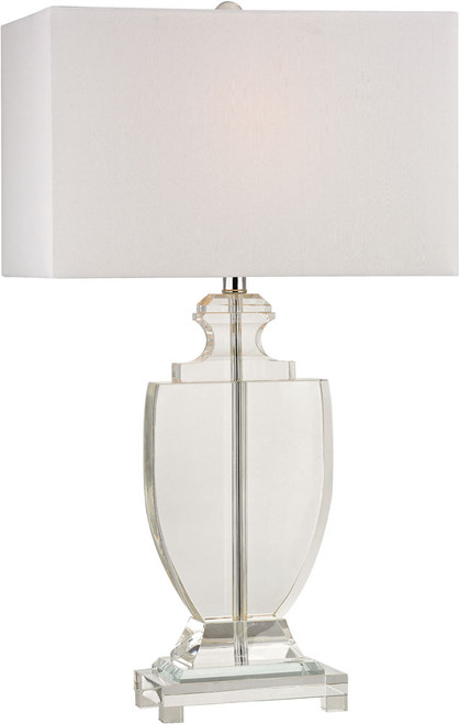 Atlas Lighting and Home ATL-PL11129-CL Avonmead Modern Clear / Polished Nickel Table Lamp Lighting 