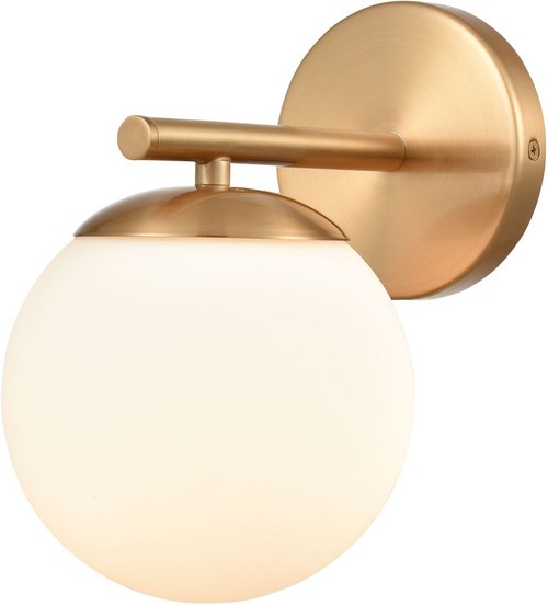 Atlas Lighting and Home ATL-WL11640-BS Hollywood Blvd. Contemporary Satin Brass Wall Sconce Lighting 